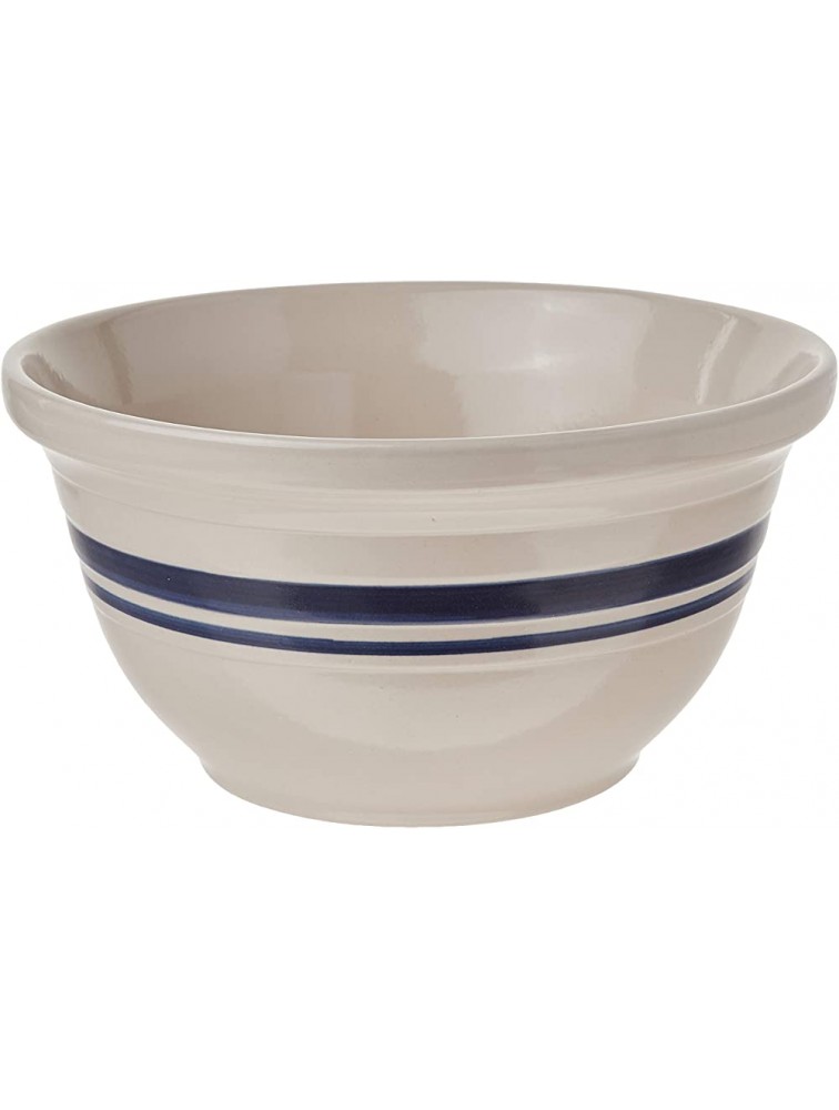 Ohio Stoneware 12 in. Dominion Mixing Bowl- Ceramic Bristol With Navy Stripe - B71N6SBH5