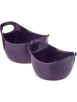 Rachael Ray Ceramics 2-Piece Mixing Bowls Set Purple - BE9N10J64