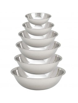 Tiger Chef Stainless Steel Mixing Bowls Set for Kitchen Nesting Prep Bowls Set of 6 - BLTLGH9JX