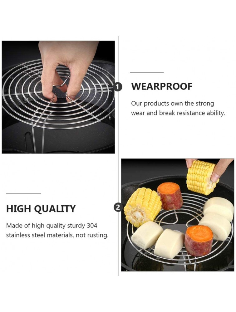 Cabilock Round Cooking Rack Stainless Steel Steamer Rack Grilling Rack Canning Rack Cooling Rack for Baking Canning Cooking - BQNTHS10I