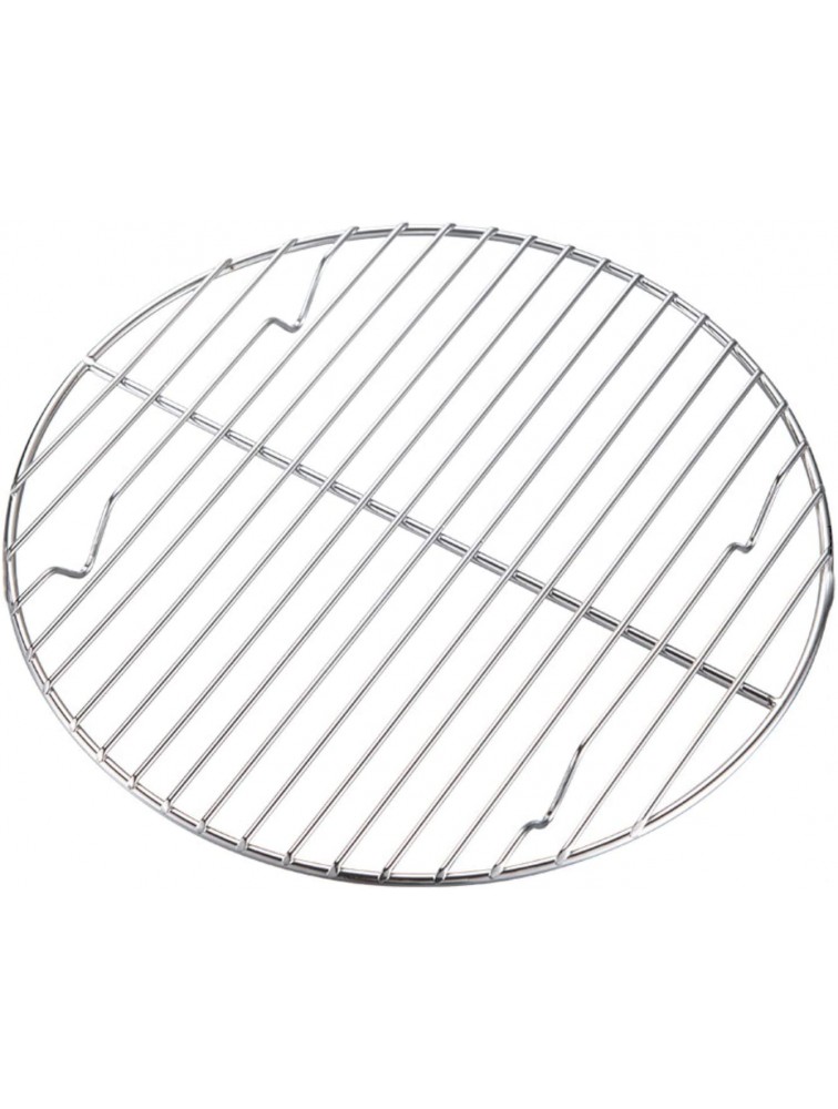CAMPINGMOON φ9.45inch φ24cm Round Stainless Steel Roasting Baking Steaming Cooling Rack Cooking Grid Grill Fits for 12-inch Dutch Oven W24 - BJULEMMUO