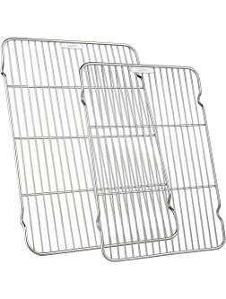 Cooling Racks Set of 2 Stainless Steel Wire Rack Baking Rack Oven Rack Cookie Rack Rust-Resistant Rack for Cooking Roasting and Grilling Cooling Racks - B1YMFIA6R