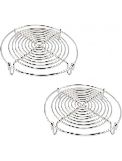 Round Steamer Rack and Cooling Rack,Wire Steamer Kettle Rack Holder Fit For All Pots Pans Up,Stainless Steel For Cooking 5-Inches 2 - B70HWZCUR