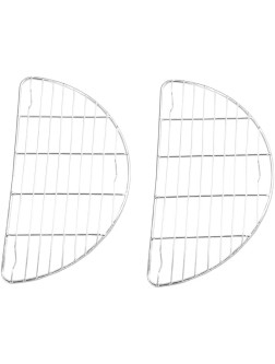 Small Half Round Cooling Rack 2 Pack 7.9 x 4.1 inches Stainless Steel - BE0OOD34N