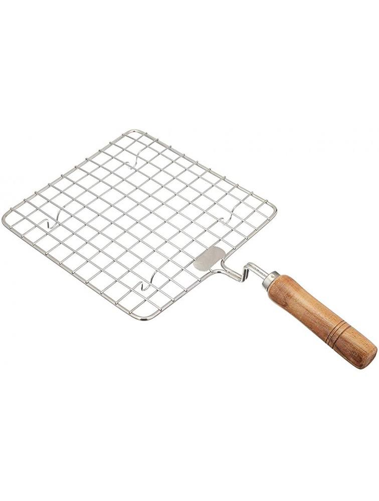 WhopperIndia Roasting Net With Tong Stainless Steel Wire Roaster Roaster net with Chimta,Roti Jari Roti Grill Papd Grill Chapati Grill - B9M8PANKJ
