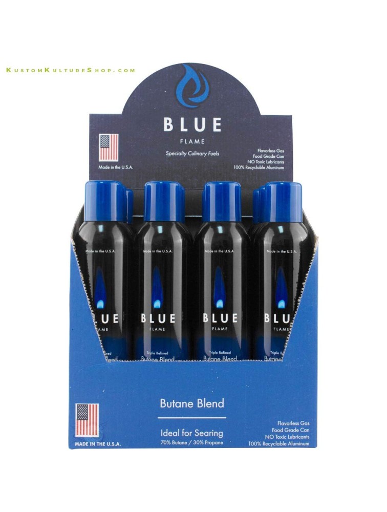 Blue Flame N-Butane Food-Grade Triple Refined 11X Filtered Butane Gas 1 Box -12 Cans Cannot Ship to P.O Boxes - B5VCV3CIZ