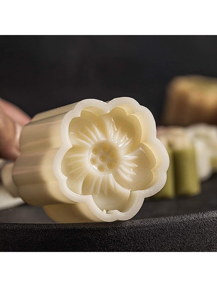 Flower Shaped Mooncake Mold Cookie Cutter,Kitchen Baking Flower Shape Mooncake Mold Moon Cake Mould Cookie Stamp Cake Decorating Toolsflower - BZQ8ZX220