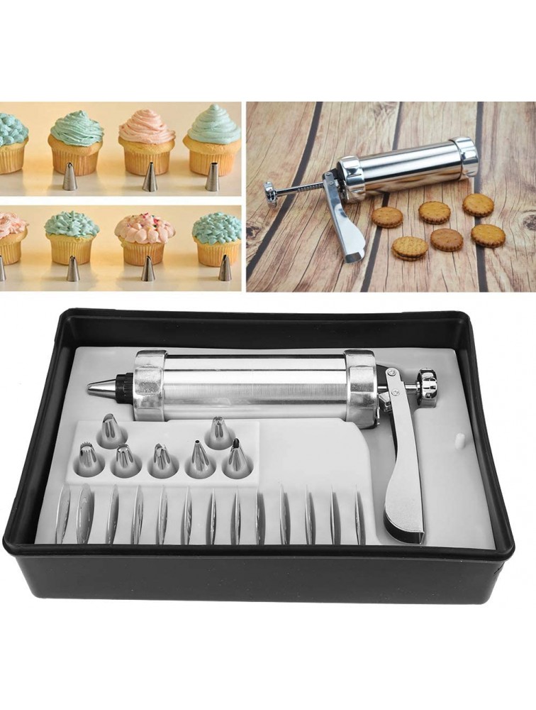 Cookies Press Guns Kit Cookies Biscuits Press Maker Mold Kit Cake Pastry Nozzle Cake Decorating Tools Biscuits Maker and Churro Maker with Discs and Nozzles for DIY Biscuits Maker and Churro Maker - B7QRXO3EZ