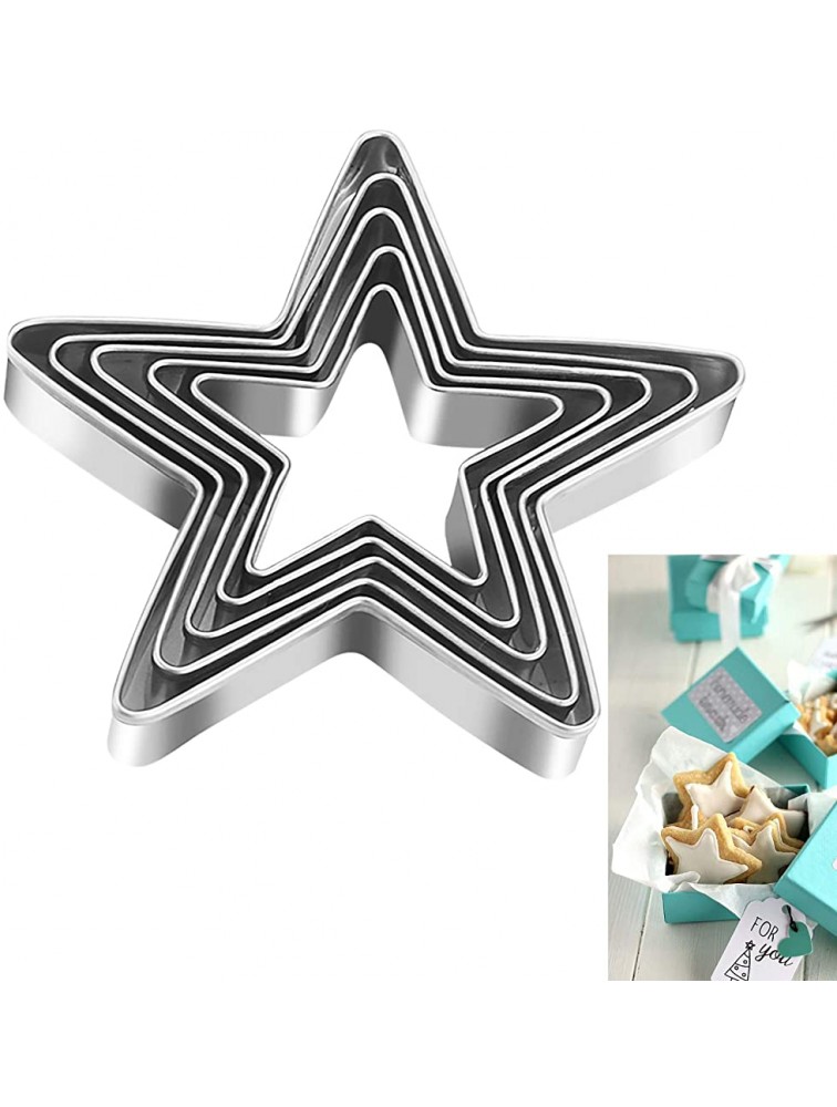 Tmflexe Stars Cookie Cutter Pack of 5… - BCETVVXP6