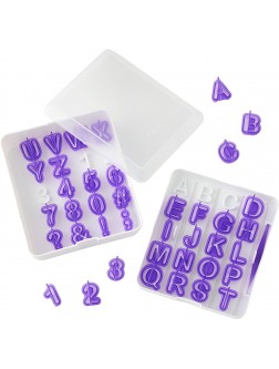 Wilton Letter and Number Fondant Cutters Set 40-Piece - BNOV5E4OW