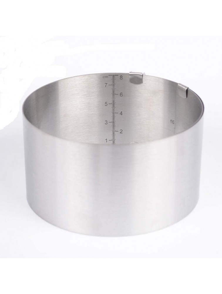 1pc Stainless Steel 6 to12 Inch Adjustable Cake Mousse Mould Cake Decor Mold Ring Cake Baking Accessories Tool - B09BARQ3S