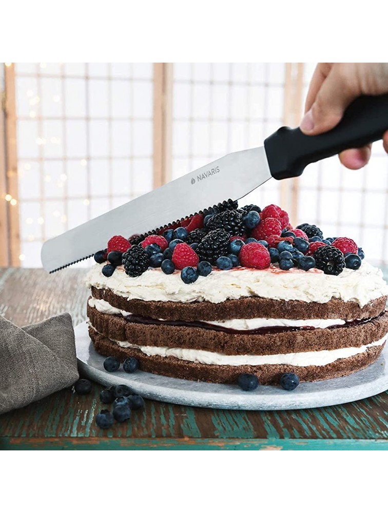 2Pcs Cake Leveler Slicer 6-8 Inch 9-12 Inch Adjustable Round Cake Rings Stainless Steel Cake Cutter Slicer with Bread Knife Baking Tool Kit Mousse Mould - B3KSD4HV1