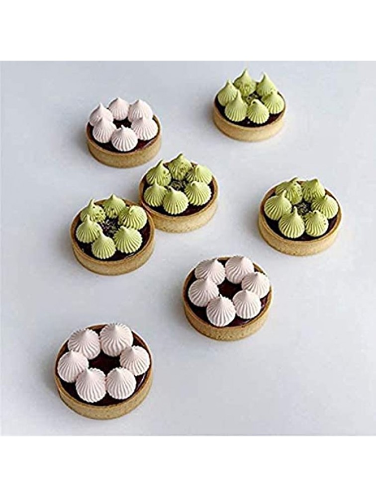 Sunnym 10Pcs Cake Mousse Ring Mould Kitchen Baking Dessert Steel Round Perforated Fruit Pie Quiche Cake Mousse 6cm - BNO7EYUF8