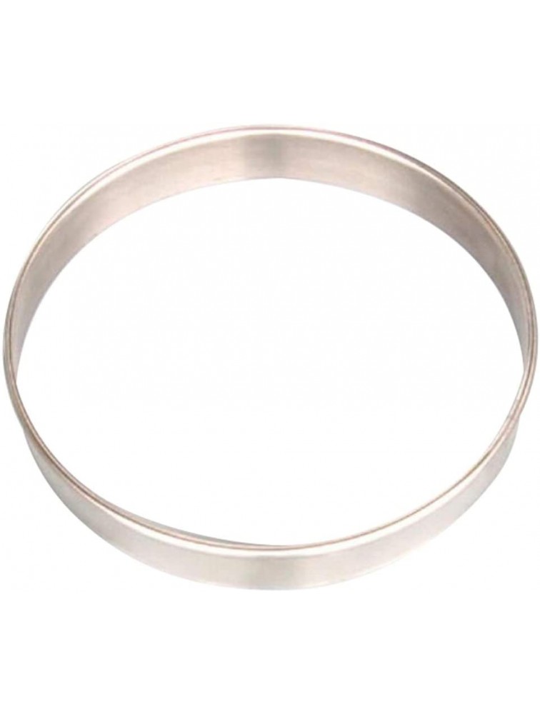 YARDWE Stainless Steel Muffin Rings Mousse Rings 9 inch Non Stick Pizza Cutter Rings Egg Pancake Rings Metal Tart Pastry Rings Molds for Cooking Baking Cakes Desserts Dough - BGAIEC26A