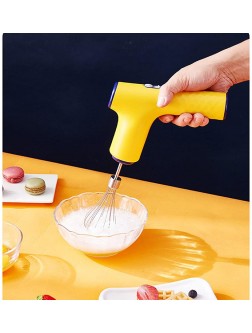 NA Wireless Electric Automatic Egg Beater Household Kitchen Portable Hand-held Charging Egg Stirring Baking Egg Beater Color Yellow - BRZ1BBWPB