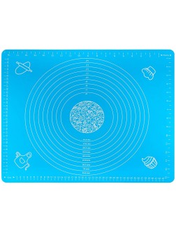 Baking Mat McoMce 19.7” x 15.7” Pastry Mat for Pastry Rolling with Measurements Silicone Baking Mat Non-Stick Pastry Board and Non-Slip Silicone Mat Great for Rolling Dough Make Pizza and Cookies - B01YRN45G