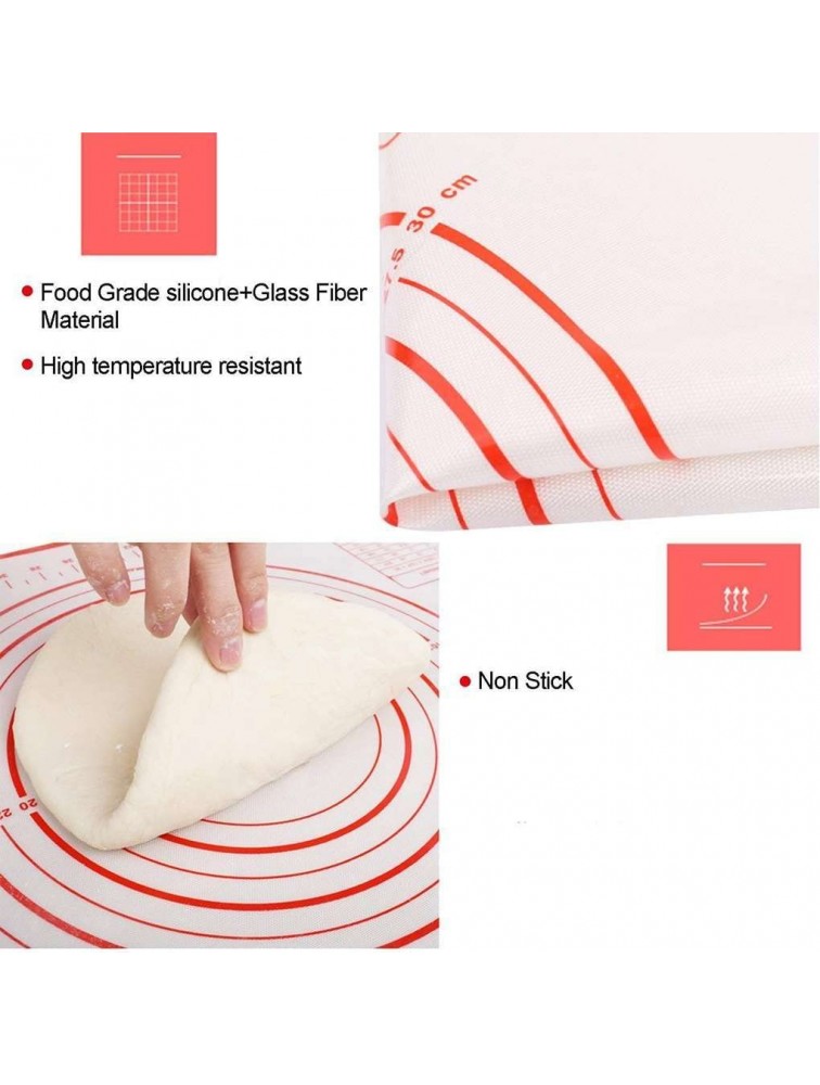 DFaLs Large Silicone Pastry Mat 28x20 Non-Slip Silicone Baking Mat with Measurement Counter Mat Dough Rolling Mat Oven Liner Pie Crust Mat - BDTQ77SRH
