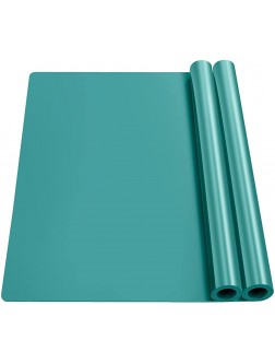 Ewen Large Heat Resistant Silicone Mat 27.6" x19.5”x0.08 Thick Silicone Placemat Workbench Pad Countertop Protector Mat for Dough Pastry Air Fryer Bar Crafts Glass Top Stove Cover 2 Pack - BC6S74QNL