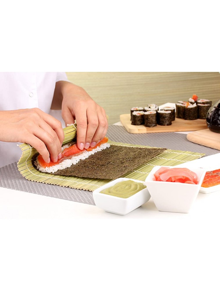Helen’s Asian Kitchen Sushi Mat 9.5-Inches x 8-Inches Natural Bamboo - BXYTMU2IF