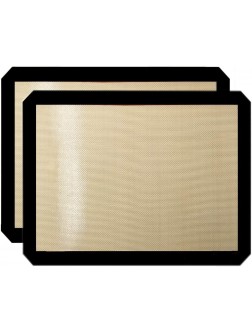 Premium Non Stick Silicone Baking Mats Quarter Sheet Toaster Oven Liner Small,Set Of 2 Mats Size 8.5" 11.5" - B1R7K93PU