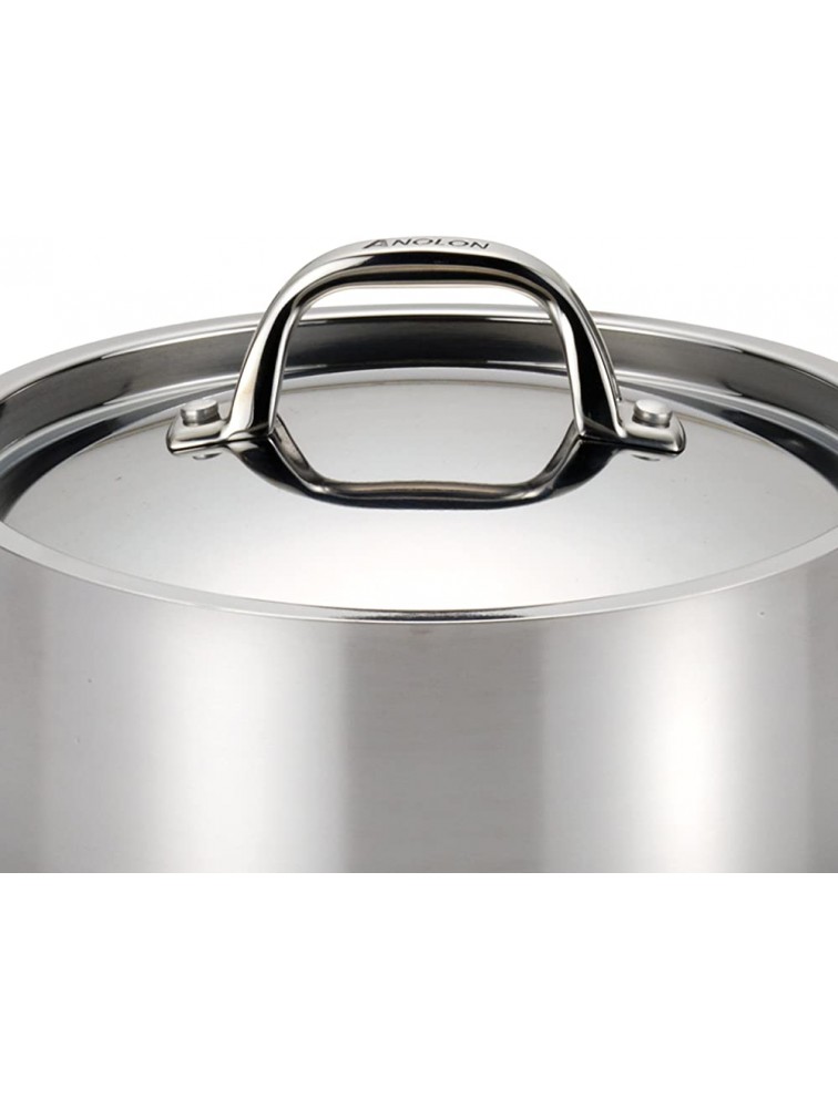 Anolon 30822 Triply Clad Stainless Steel Cookware Pots and Pans Set 12 Piece - BQ08NNLWZ