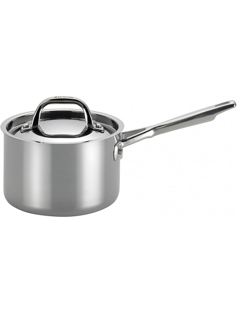 Anolon 30822 Triply Clad Stainless Steel Cookware Pots and Pans Set 12 Piece - BQ08NNLWZ