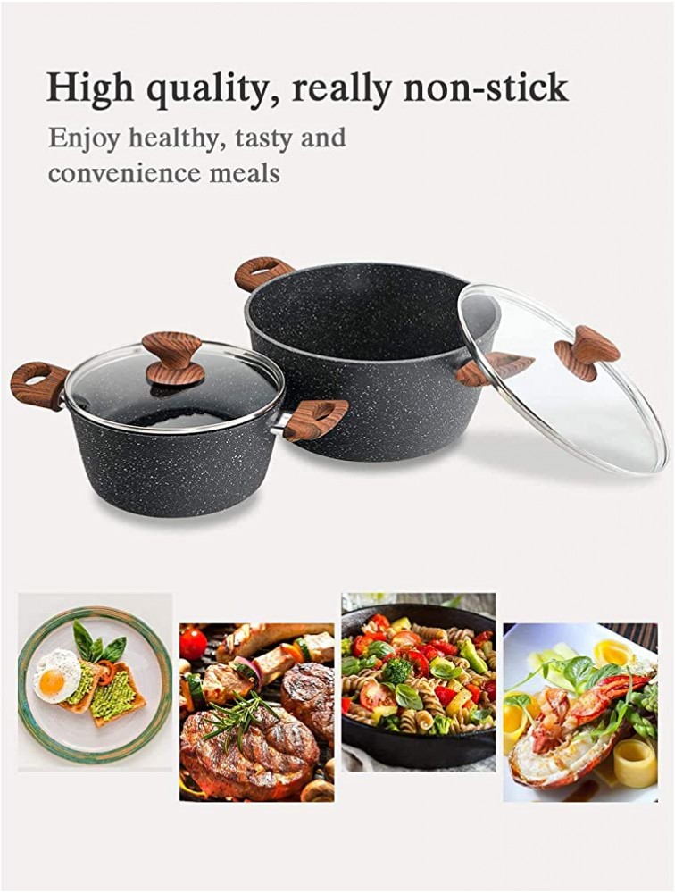Benecook Nonstick Cookware Sets Dishwasher Safe 12 Piece Kitchen Cooking Pots and Pans Set - BT7EES9Q6