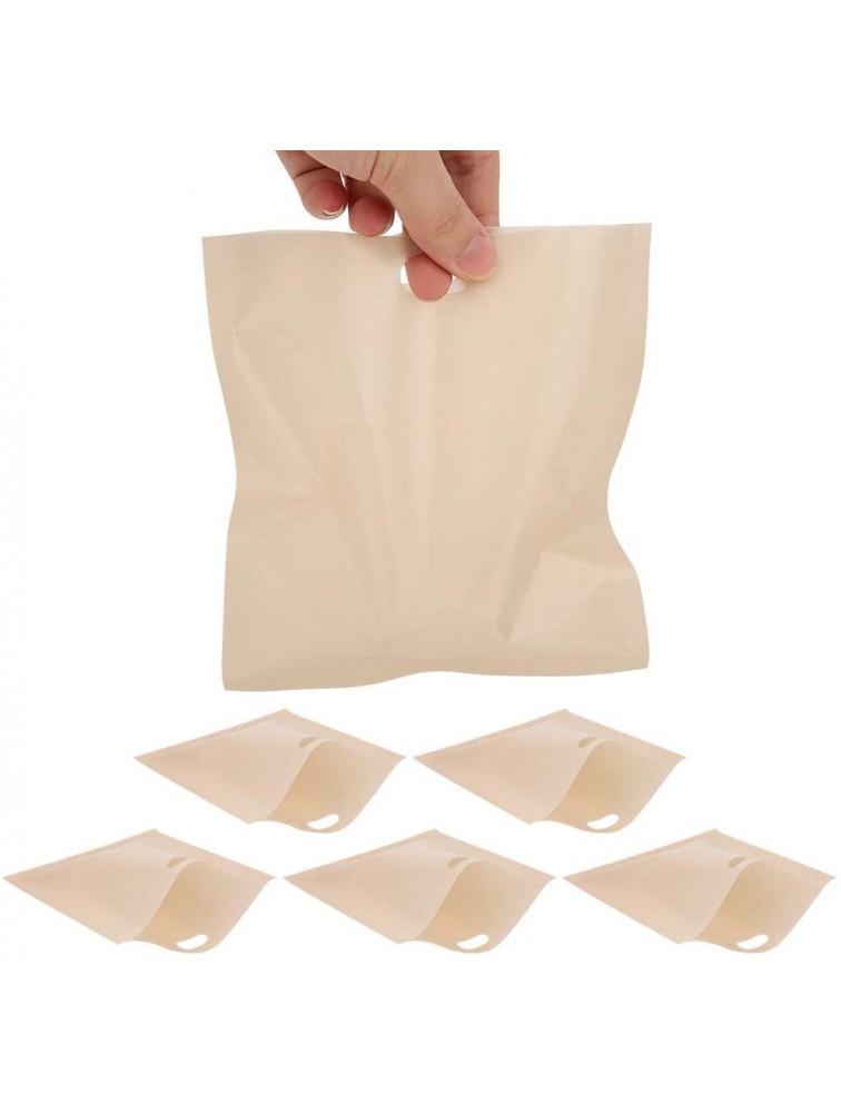5PCS Reusable Toaster Bags Heat Resistant Non Stick Bread Bags Sandwiches Pizza Heating Container in Toaster Microwave Oven or Grill - BT11ADT4V