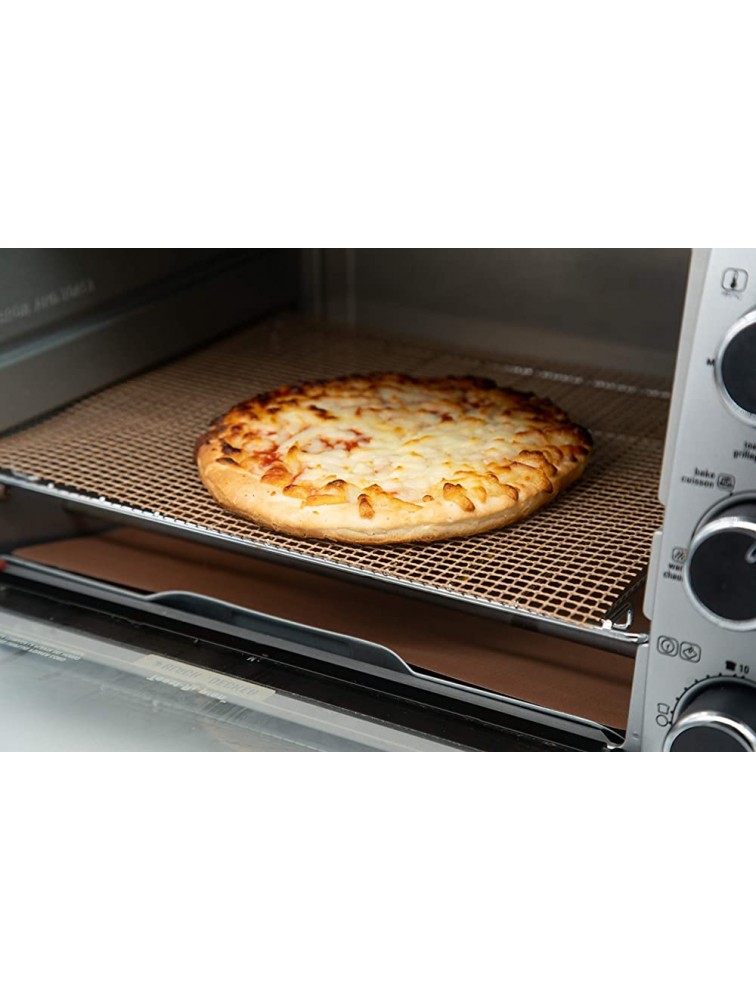 Cooks Innovations Copper Toaster Oven Crisper & Liner Set Crisper Sheet and Liner each 9 x 11 100% Non-Stick - BIJCRT9ZU