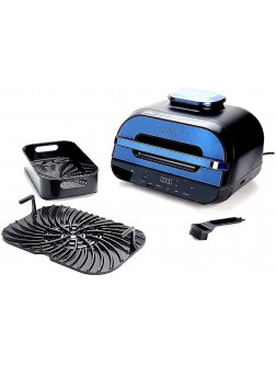 Ninja FG551 H Foodi Smart XL 6-in-1 Indoor Grill with 4-Quart Air Fryer Roast Bake Dehydrate Broil and Leave-In Thermometer with Extra Large Capacity and a Stainless Steel Finish Renewed NAVY Blue - BS4E7FAMR