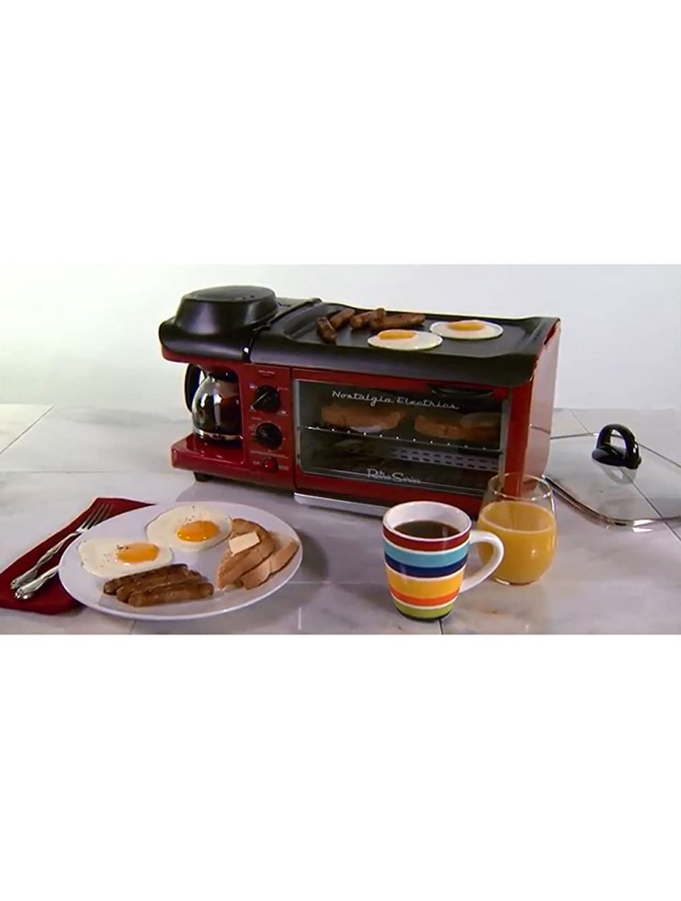 Retro Series 4-Slice 3-in-1 Breakfast Station Toaster - BZUU0EBQC