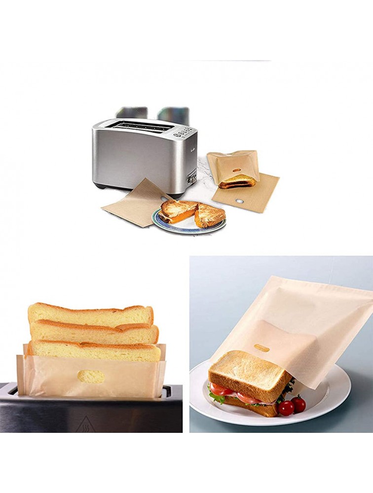 SH-RuiDu 12pcs Toaster Bags 3 Sizes Non-Stick Easy-to-clean Reusable Toaster Bags for Bread Chicken Sandwiches Kitchen Tool - BU9ZPGEYR