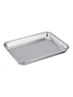TeamFar Pure Stainless Steel Toaster Oven Pan Tray Ovenware 7''x9''x1'' Heavy Duty & Healthy Mirror Finish & Easy clean Deep Edge Dishwasher Safe 18 0 Steel - BERRVCURN