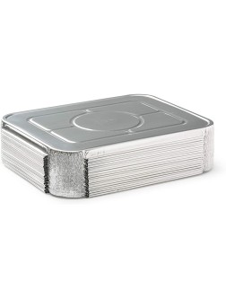 210 Pack Premium Lids for Chafing Pans 9" x 13" Half Deep Pans l Top Choice Disposable Heavy Duty Aluminum Foil Tin Pan Lid Perfect for Roasting Potluck Catering Party BBQ Baking Cakes Pie - B2NWGWBS6