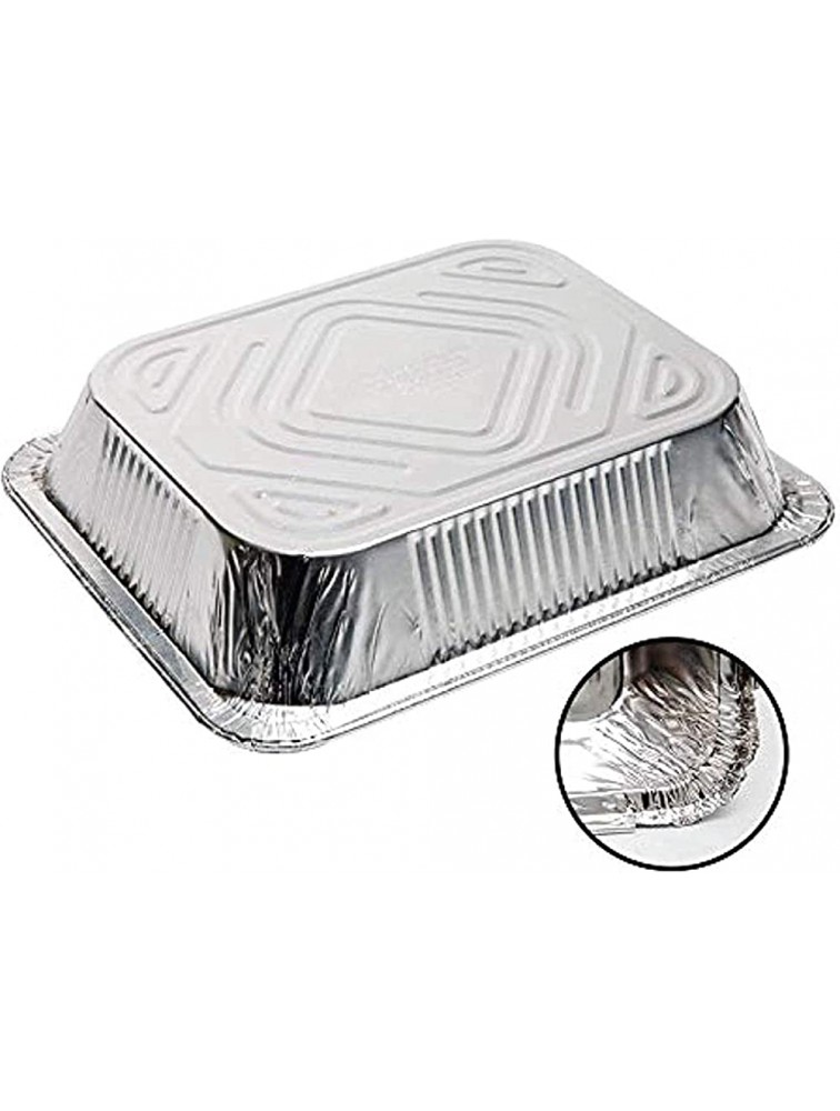 Aluminum Foil Pans30 Pack 9x13 Inches Foil Trays with High Heat Conductivity Disposable Cookware For Baking Grilling Cooking Storing and Prepping Recyclable Material - BYXBC9CPZ