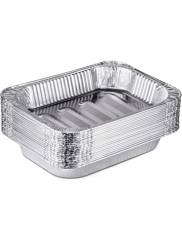 DecorRack 20 X-Large Aluminum Pans 17 x 12 Inch Heavy Duty Disposable Roasting Pan Catering Deep Freezer Food Storage Container Ecofriendly Food Tray Extra-Large 20 Pack - B4F083YQG
