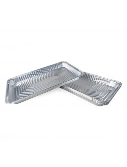 IDL Packaging Full Size Aluminum Steam Table Pans − Shallow 21" x 13" x 1.5" Pack of 5 − Disposable Foil Pan for Grilling Roasting BBQ Cooking Baking Freezing − Food-Safe Catering Supplies - BKMH2U9XS