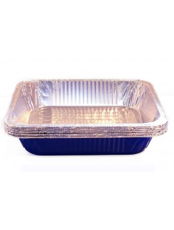 Tiger Chef Full Size Blue Disposable Aluminum Foil Steam Table Baking Pans 19 5 8in x 11 5 8in x 2 3 16 inches Deep Disposable Chafing Pans 25-Pack - BDIIDUCYG